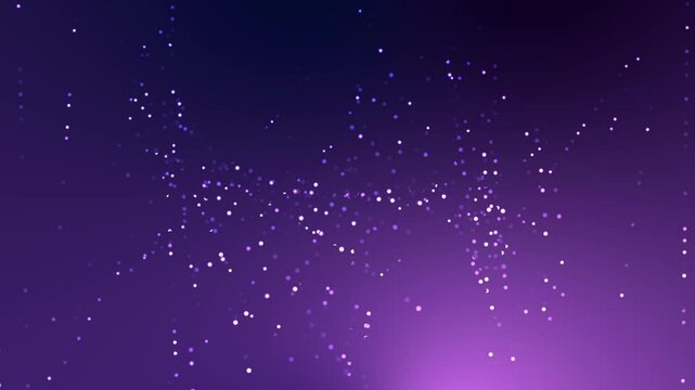 Cloud dots dance on a vibrant purple gradient background. Ideal for web design, social media posts, presentations, and digital artwork.