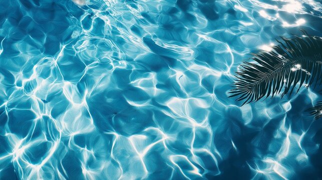 Tropical calm summer background with copy space