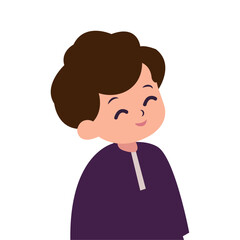 a little cute kid boy smiling