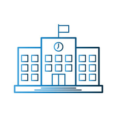 School Building icon design template