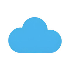 Blue cloud icon &ndash; storage and weather symbol