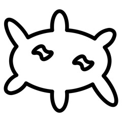 Bacteria Germs Micro Line Icon