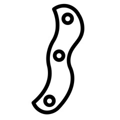 Bacteria Germs Micro Line Icon