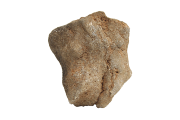 Quartzite rock with white and crystalline texture, found in Gunungkidul, Indonesia.isolated on transparent background