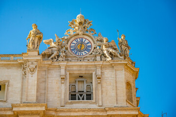 The Papal Basilica of Saint Peter in the Vatican, or simply Saint Peter's Basilica, is a church of the Italian High Renaissance located in Vatican City, an independent microstate enclaved within the c