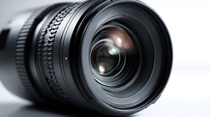 Close-up View of a Camera Lens