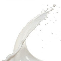 Isolated swirl of liquid cream motion food photography concept art