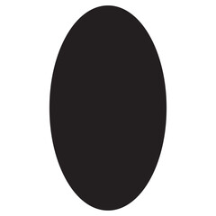 Oval Geometric Brutalist Shape