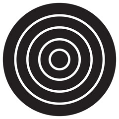 Concentric circles Geometric Brutalist Shape