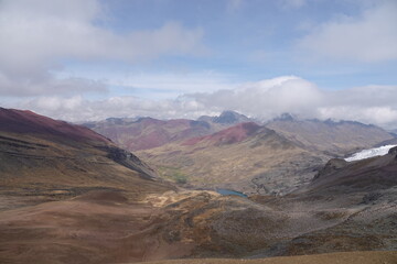 View on Ausangatecocha from Palomani Pass, Peru