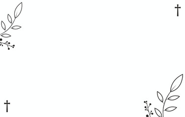 Funeral Announcement Design Clean layout with a soft remembrance theme Ready for personalization