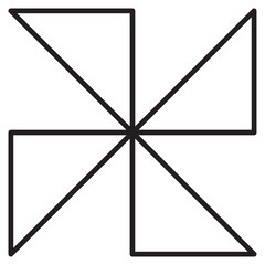 propeller Geometric Brutalist Shape