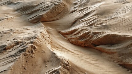 Captivating sand patterns desert landscape realistic photography natural environment aerial view abstract beauty
