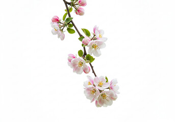 Obraz premium cherry blossom flower isolated on a white background