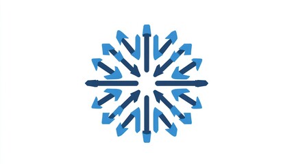 Obraz premium Radial Arrow Symbol Design