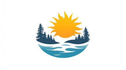 Obraz premium Nature Scene Logo Design (3)