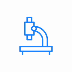 medical microscope icon sign vector
