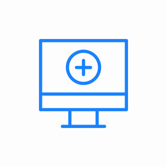 online pharmacy icon sign vector