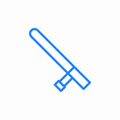 police baton icon sign vector