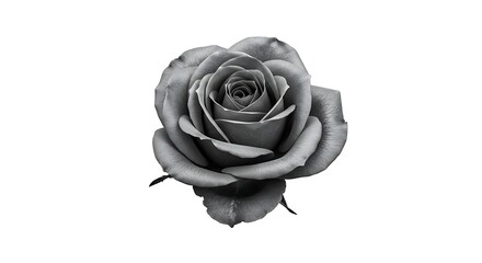 Monochrome Elegance: A Single Rose in Exquisite Detail