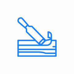 wood planer icon sign vector