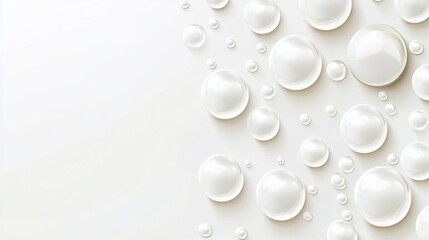 White spheres background texture design