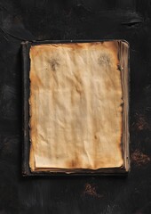 Blank Journal Pages with Boho Style on Dark Background for Creative Projects