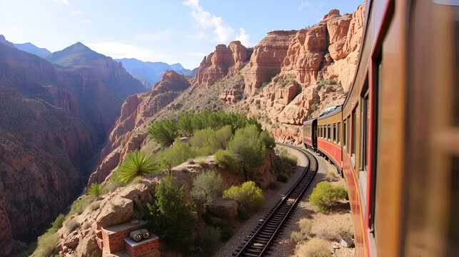 El Chepe train,  Copper Canyon, Mexico