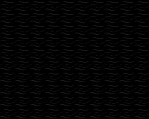 Seamless vector pattern. Black abstract background with wavy short lines pattern. Repeating design and suitable for wallpaper, decoration, background, paper fabric, etc.