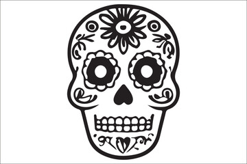 Fototapeta premium Hand-Drawn Mexican Fiesta Seamless Pattern.