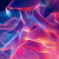 Obraz premium Abstract Wavy Background with Purple Pink and Orange Colors Smooth Gradient Texture and Decorative Element