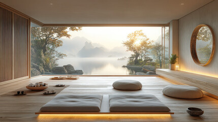 Modern Bedroom View Natural Light