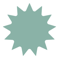 Spiky Burst Geometric Brutalist Shape