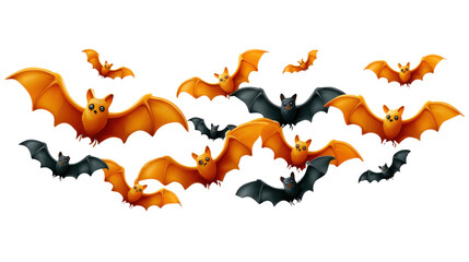 halloween pumpkin with bats