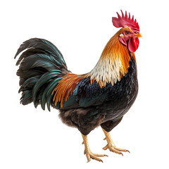 Fototapeta premium rooster isolated on white background
