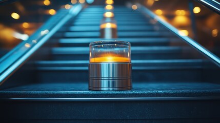 Candlelight Escalator Steps City.