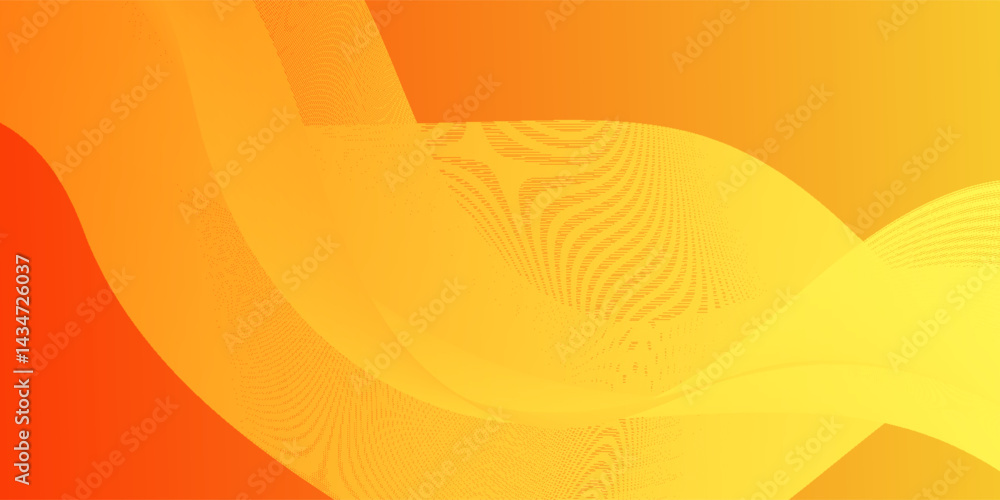 Poster vector orange line background curve element with white space for text and message design, overlappin