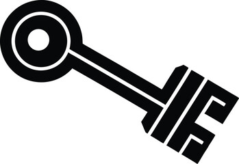 digital key vector icon.