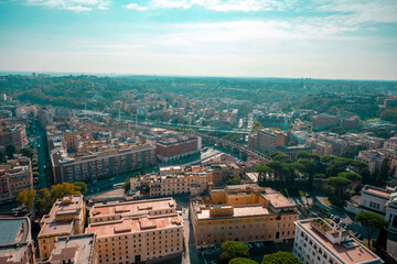Fototapeta premium The Papal Basilica of Saint Peter in the Vatican, or simply Saint Peter's Basilica, is a church of the Italian High Renaissance located in Vatican City, an independent microstate enclaved within the c