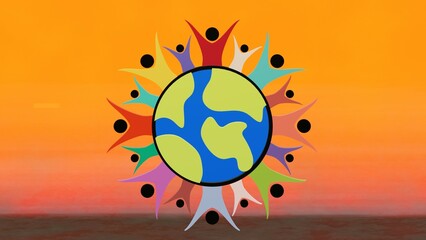 Celebrate World Day for Cultural Diversity with vibrant vector illustrations showing global unity, traditional outfits, and cultural harmony in modern, artistic designs. Ideal for posters and media.