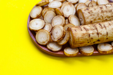 Fresh burdock roots or gobo roots