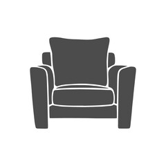 Armchair silhouette vector design illustration
