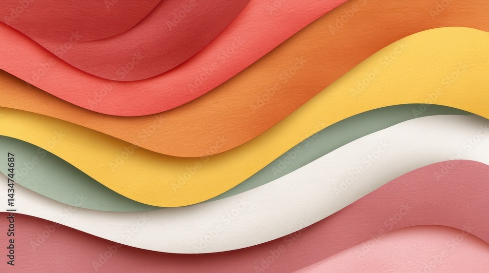 Poster colorful abstract background with dynamic wavy pattern, a vibrant and modern design
