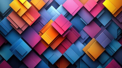 Fototapeta premium Colorful Abstract Geometric Pattern.