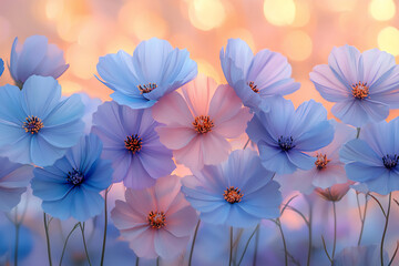 name : ethereal pastel cosmos wall, serene macro texture,
