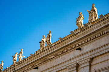 The Papal Basilica of Saint Peter in the Vatican, or simply Saint Peter's Basilica, is a church of the Italian High Renaissance located in Vatican City, an independent microstate enclaved within the c