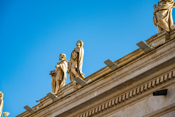 The Papal Basilica of Saint Peter in the Vatican, or simply Saint Peter's Basilica, is a church of the Italian High Renaissance located in Vatican City, an independent microstate enclaved within the c