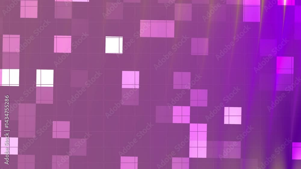 Poster purple blink gradient and squares animated background, great for presentations, video projects, and 