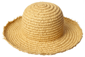 straw hat on a white background