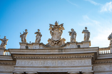 The Papal Basilica of Saint Peter in the Vatican, or simply Saint Peter's Basilica, is a church of the Italian High Renaissance located in Vatican City, an independent microstate enclaved within the c
